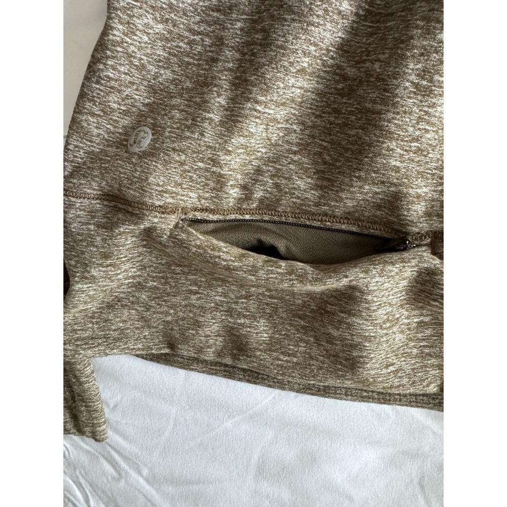 Lululemon Rush Hour Womens 8 Half Zip Pullover Heathered Military Green EUC - Picture 11 of 15
